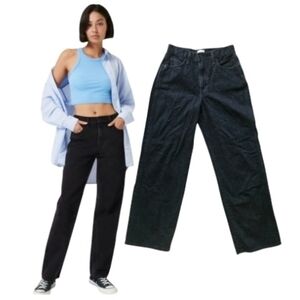 Aritzia Sunday Best Wide Leg High Rise Black Denim Jeans Womens Size 8